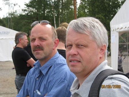 Hans Jakop og Erlend fulgte med på skytingenene på LS-arenaen